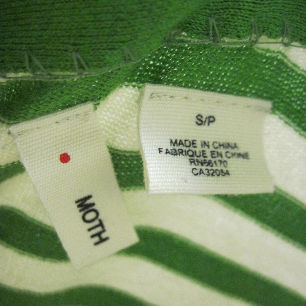 MOTH green Stripe sweater - Picture 6 of 6